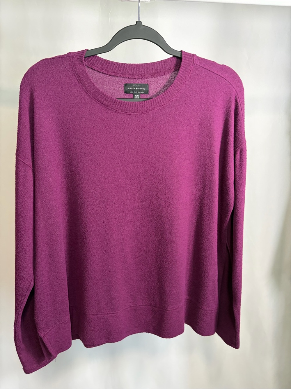 Lucky Brand Berry Purple Relaxed Sweater – Size M